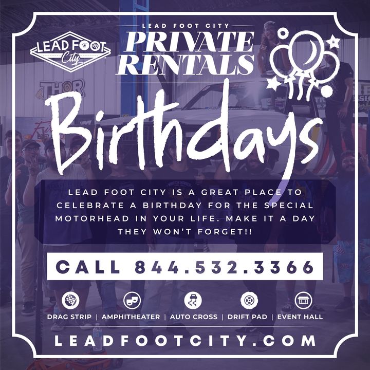 Visit LeadFootCity.com ๐ป or Call Us @ (844) 532-3366 ๐ to book your Priv...