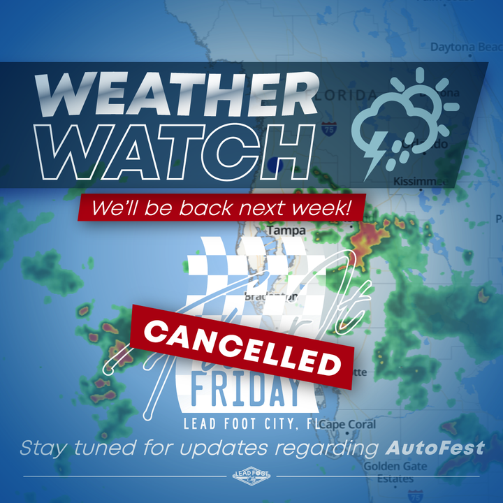 WEATHER UPDATE - Thank you everyone for hanging in there with us. Due to...