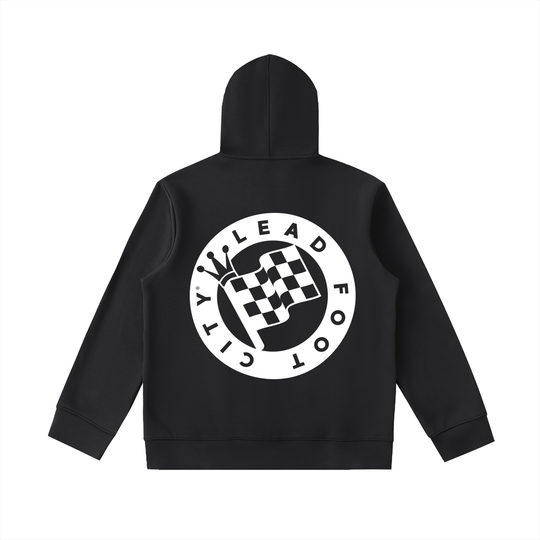 Essential Heavyweight High Neck  Zip-Up Hoodie