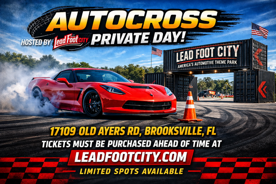 Autocross Private Day, Open to all makes, Sunday May 17th at Lead Foot City