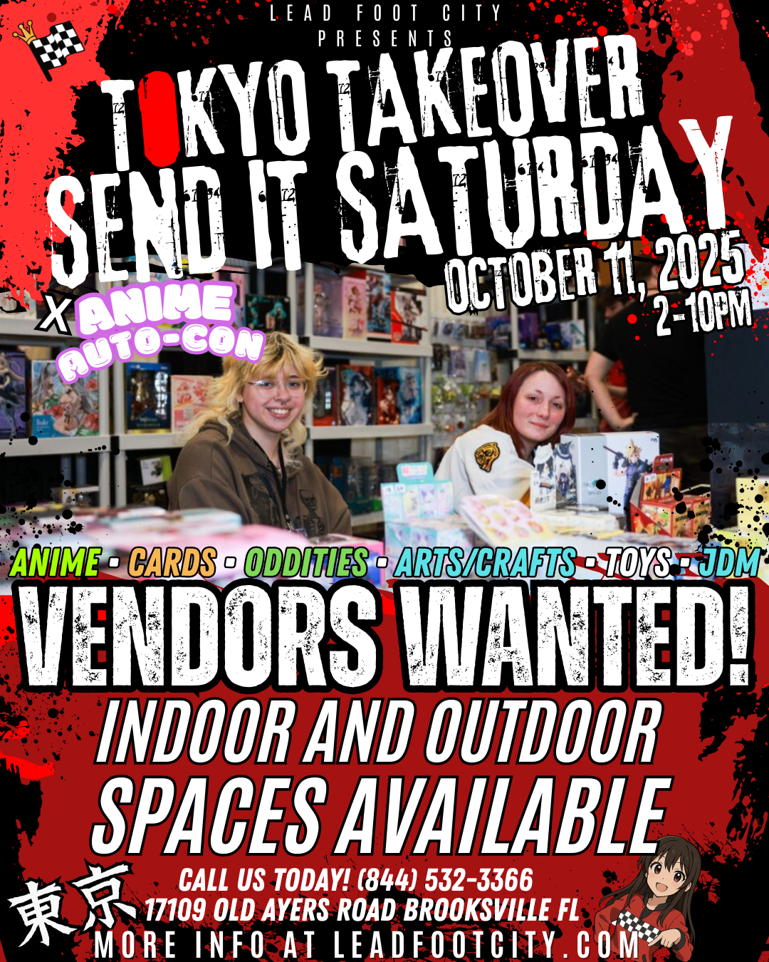 Tokyo Takeover of Send it Saturday - Drift Festival at Lead Foot City (October 11, 2025)