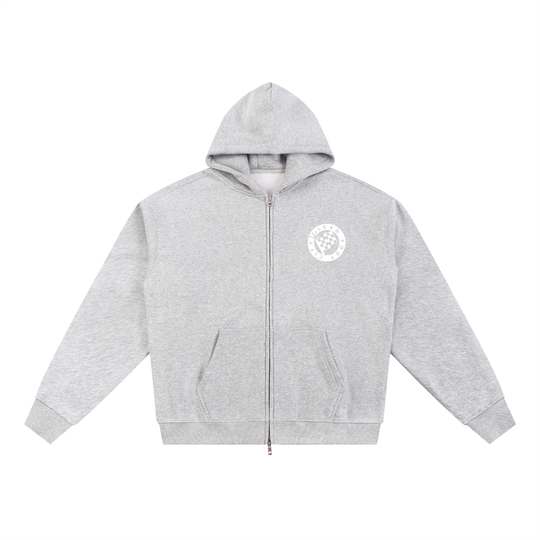 Crown Flag Essential Fleece Zip-Through Hoodie