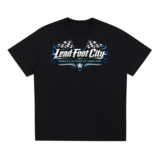 Blue Y2K Lead Foot City Shirt