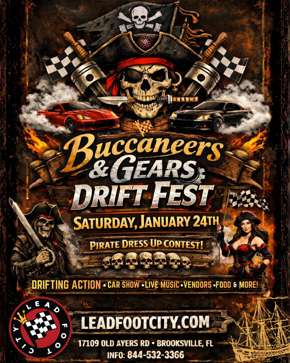 Buccaneers and Gears Pirate Drift Fest at Lead Foot City (January 24, 2026)