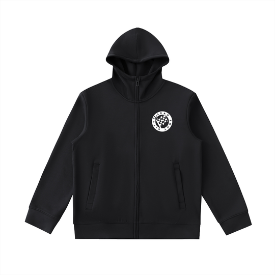 Essential Heavyweight High Neck  Zip-Up Hoodie