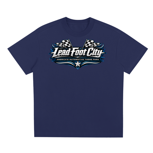 Blue Y2K Lead Foot City Shirt