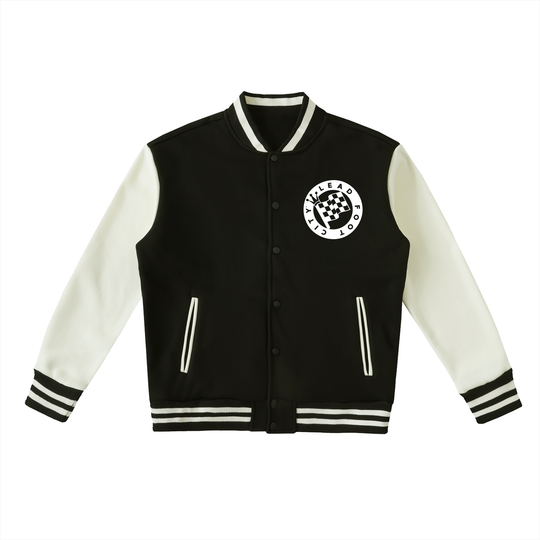 Lead Foot Two-Tone Fleeced Varsity Jacket