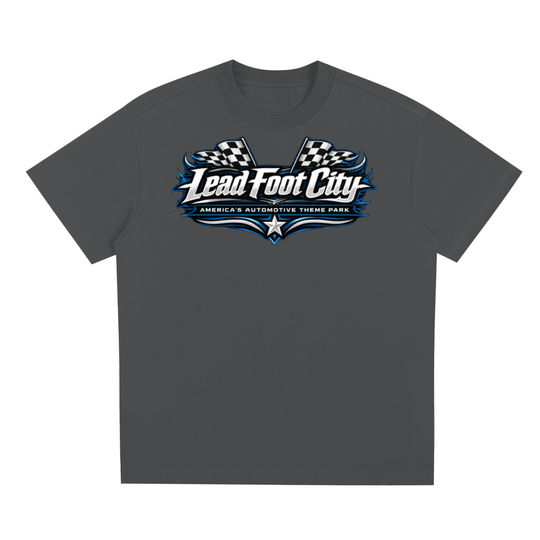 Blue Y2K Lead Foot City Shirt
