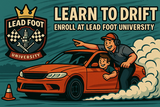 Lead Foot University - Group Drift Class (Half Day, up to 4 hours) Sunday, April 19th