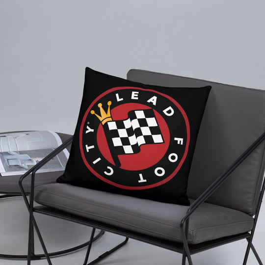 Custom Pillow with the Lead Foot City Royal Flag