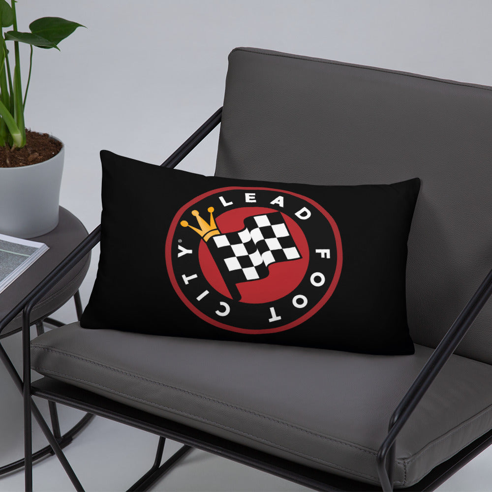 Custom Pillow with the Lead Foot City Royal Flag