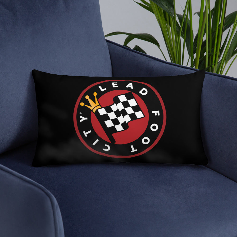 Custom Pillow with the Lead Foot City Royal Flag