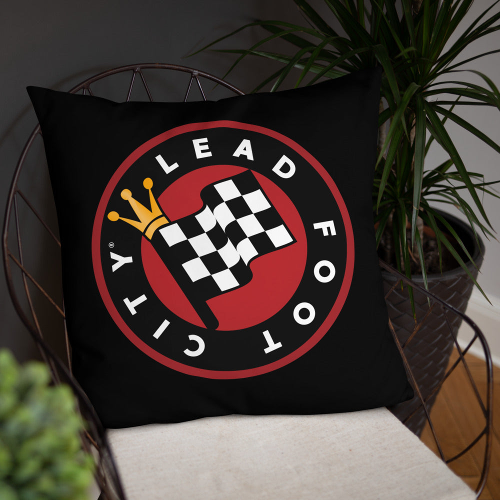 Custom Pillow with the Lead Foot City Royal Flag