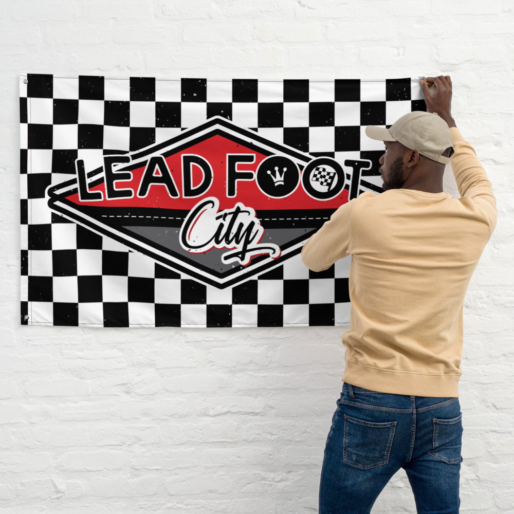 Lead Foot City Checkered Flag