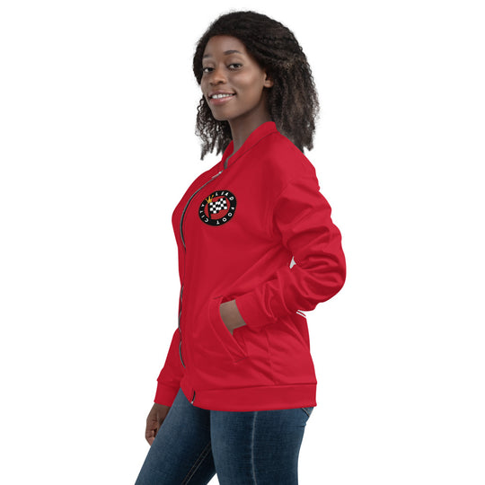 Vroom Vroom Red Unisex Bomber Jacket