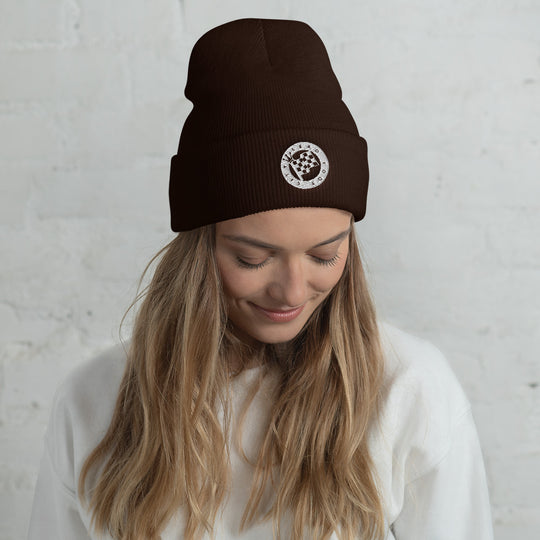 Cuffed Beanie with Lead Foot City Royal Flag