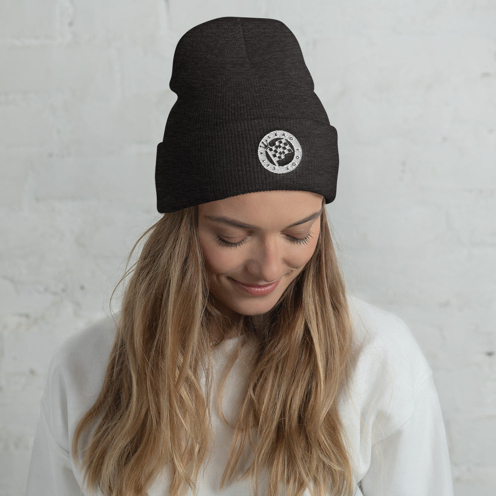 Cuffed Beanie with Lead Foot City Royal Flag