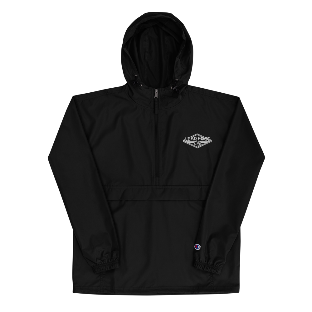 Lead Foot City Embroidered Champion Packable Jacket