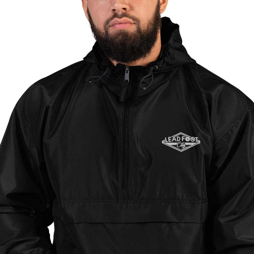 Lead Foot City Embroidered Champion Packable Jacket