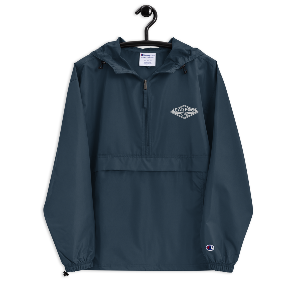 Lead Foot City Embroidered Champion Packable Jacket