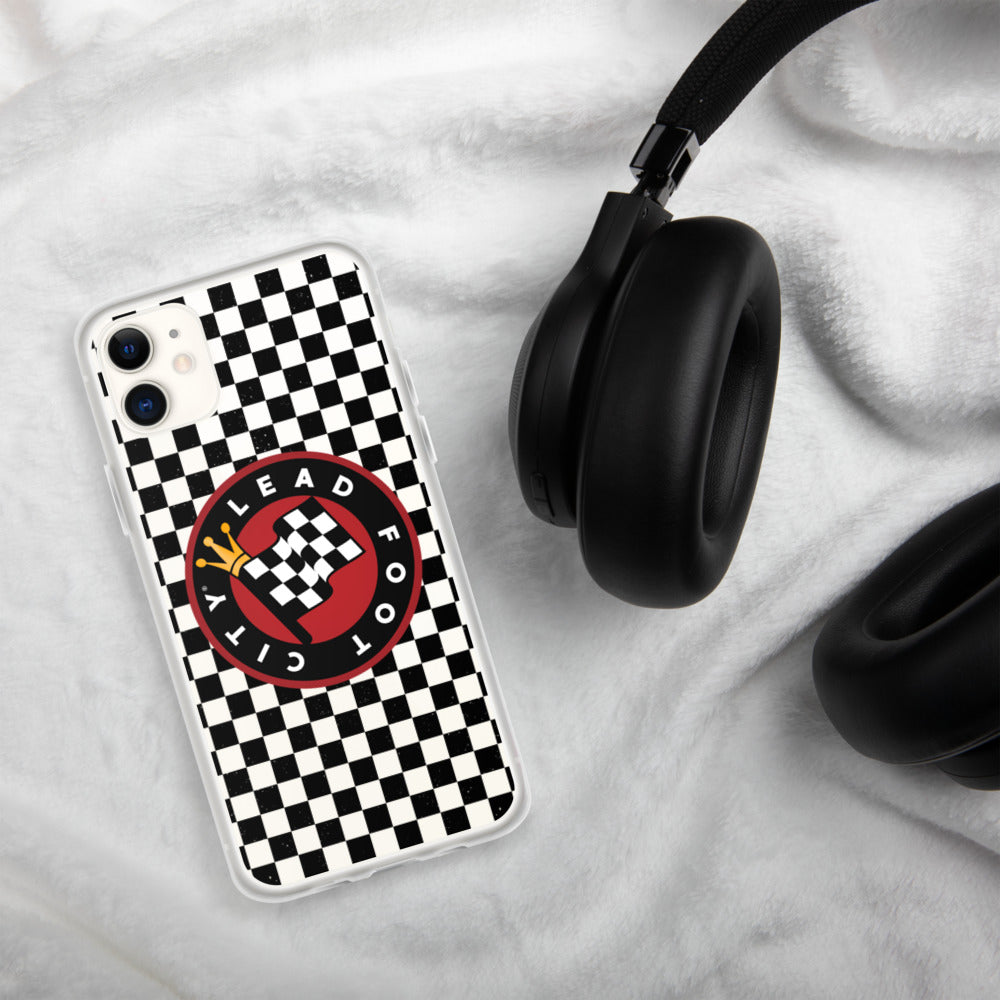 Checkered Lead Foot City iPhone Case