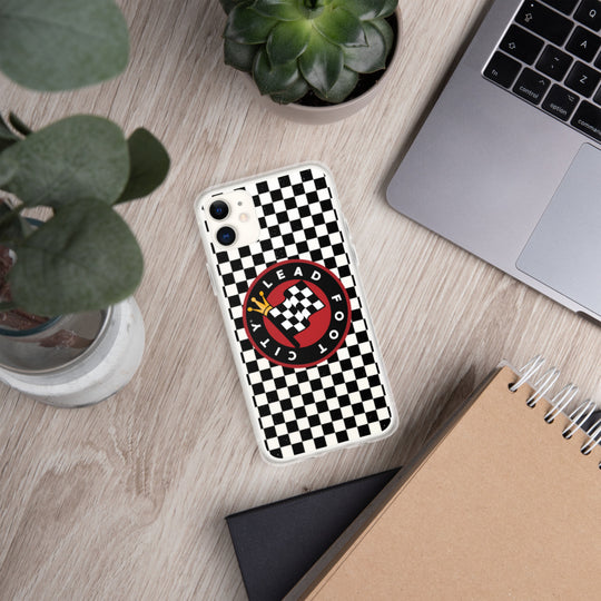 Checkered Lead Foot City iPhone Case