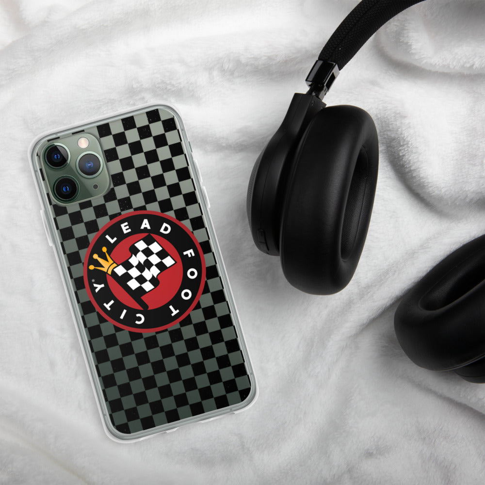 Checkered Lead Foot City iPhone Case