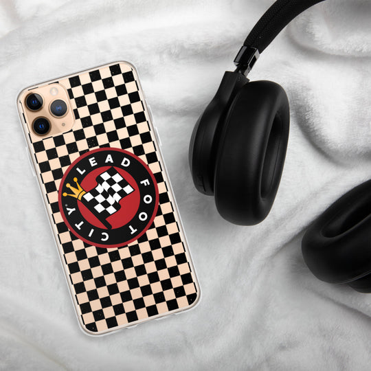 Checkered Lead Foot City iPhone Case