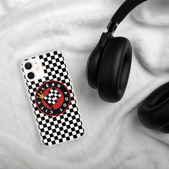 Checkered Lead Foot City iPhone Case