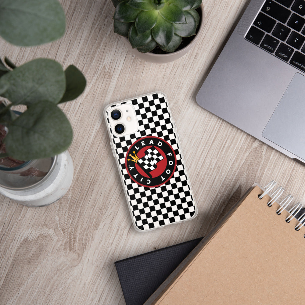 Checkered Lead Foot City iPhone Case