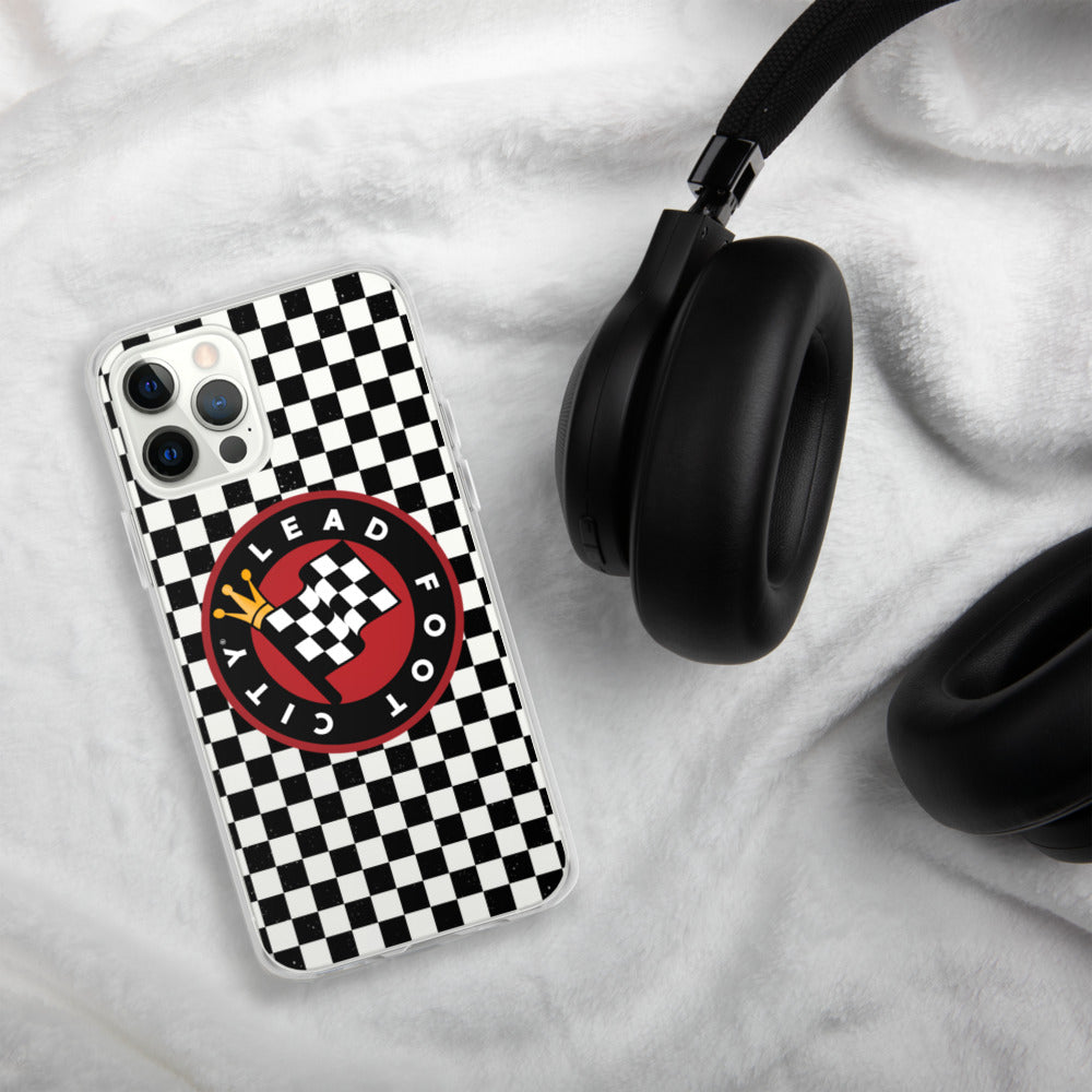 Checkered Lead Foot City iPhone Case