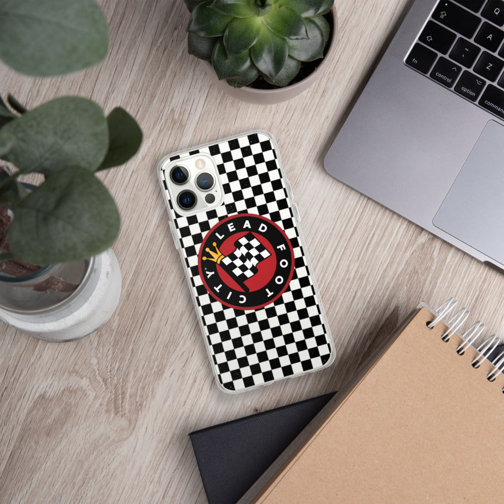 Checkered Lead Foot City iPhone Case