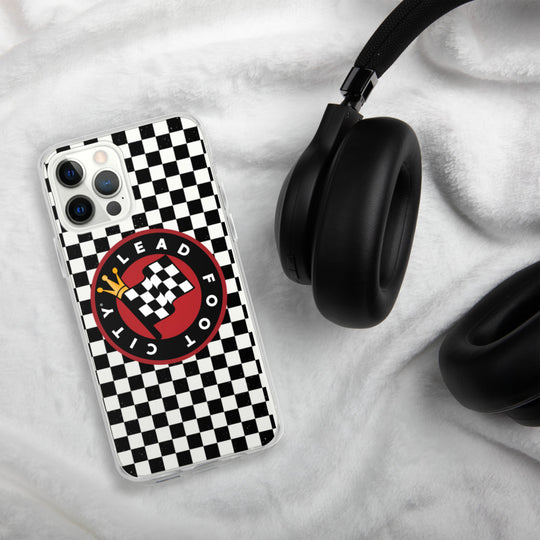 Checkered Lead Foot City iPhone Case