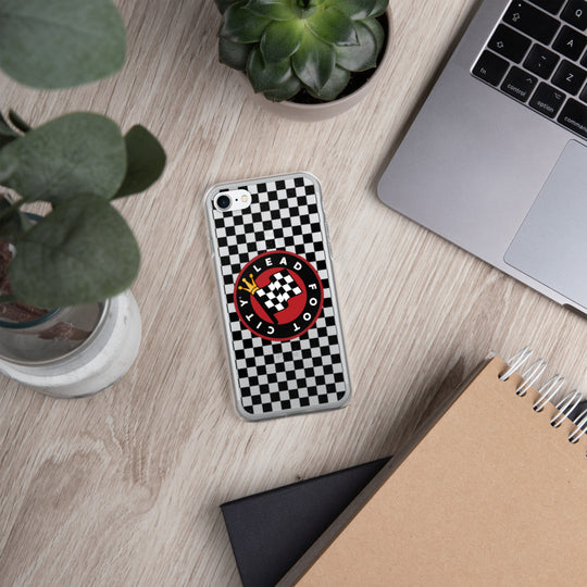 Checkered Lead Foot City iPhone Case