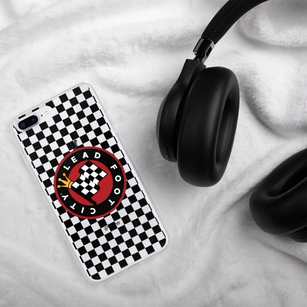 Checkered Lead Foot City iPhone Case