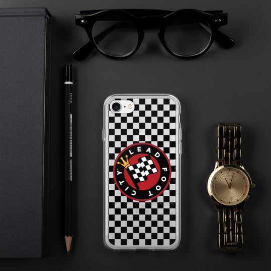 Checkered Lead Foot City iPhone Case