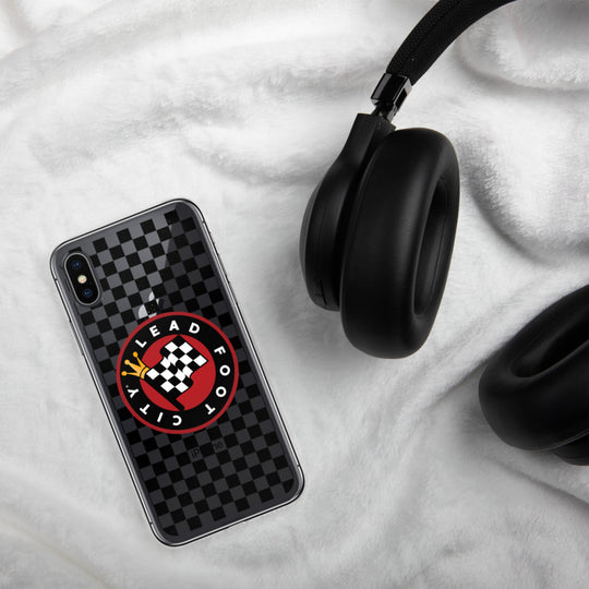 Checkered Lead Foot City iPhone Case