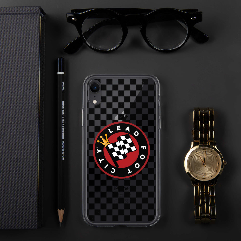 Checkered Lead Foot City iPhone Case