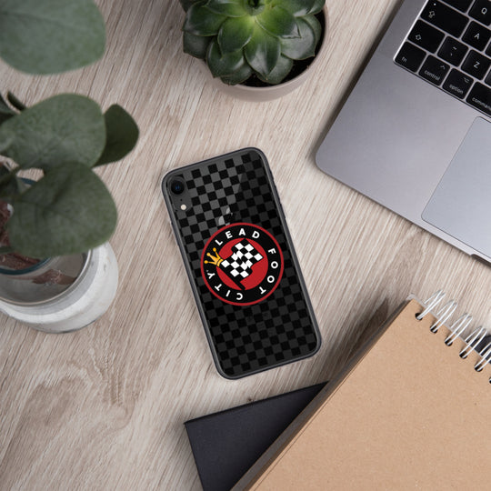 Checkered Lead Foot City iPhone Case