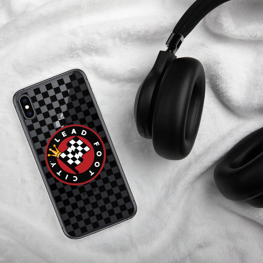 Checkered Lead Foot City iPhone Case