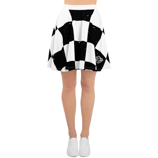 Lead Foot City Checkered Skater Skirt