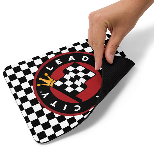 Lead Foot City Checkered Mouse pad