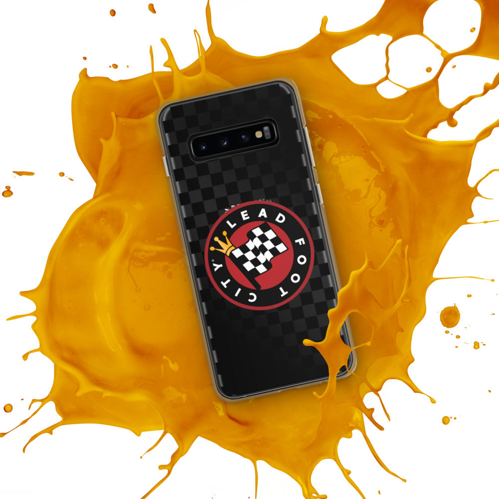 Checkered Lead Foot City Samsung Phone Case