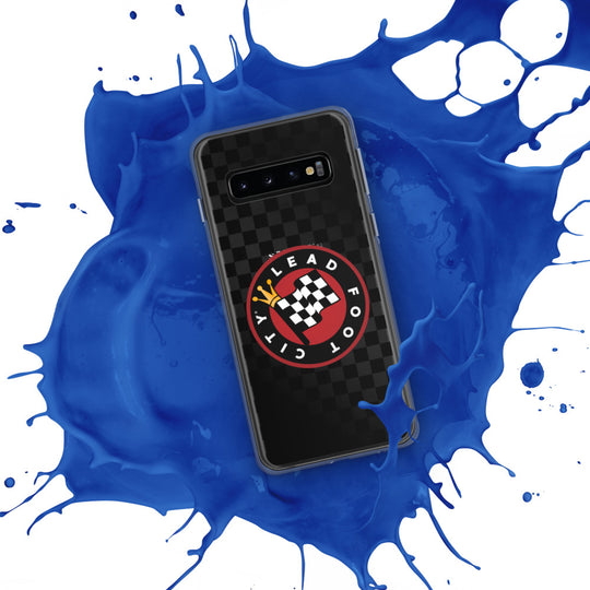 Checkered Lead Foot City Samsung Phone Case