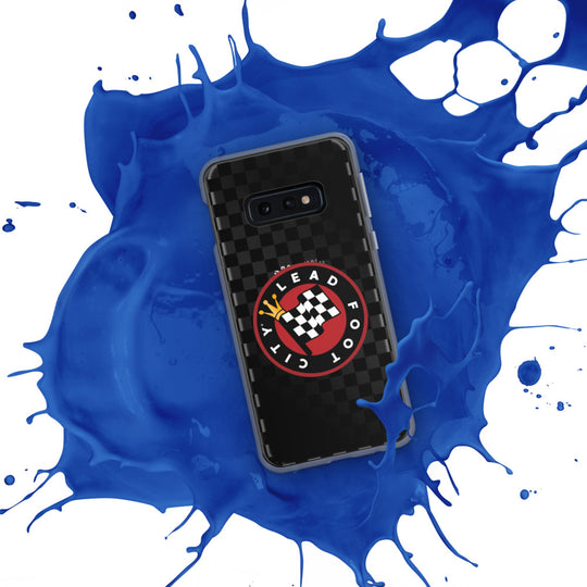 Checkered Lead Foot City Samsung Phone Case