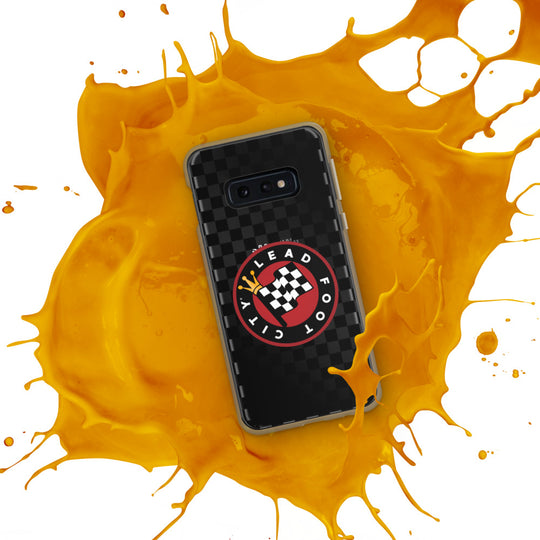 Checkered Lead Foot City Samsung Phone Case