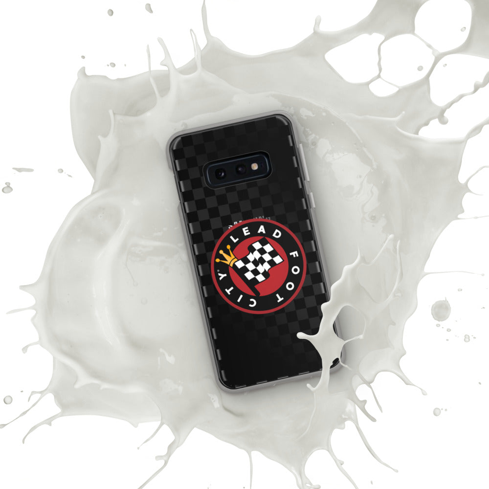 Checkered Lead Foot City Samsung Phone Case