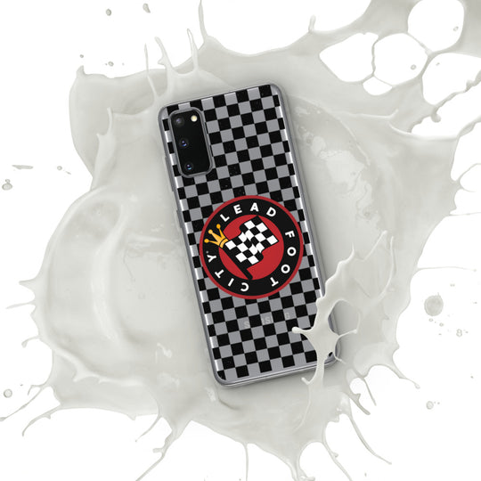 Checkered Lead Foot City Samsung Phone Case