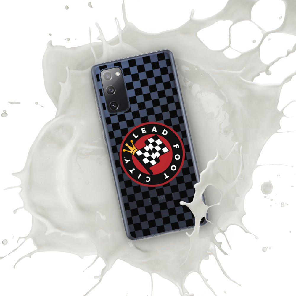 Checkered Lead Foot City Samsung Phone Case