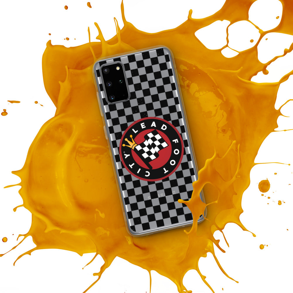 Checkered Lead Foot City Samsung Phone Case